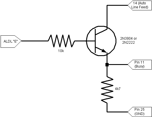 Transistor Interface Schematic